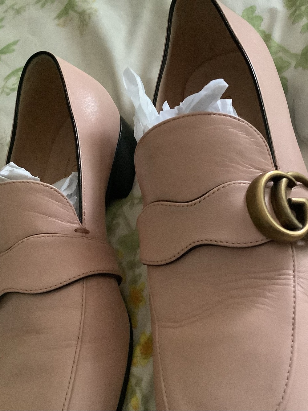 Gucci Marmont Pink Loafers